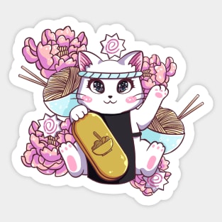 Taishou Maneki Neko Sticker